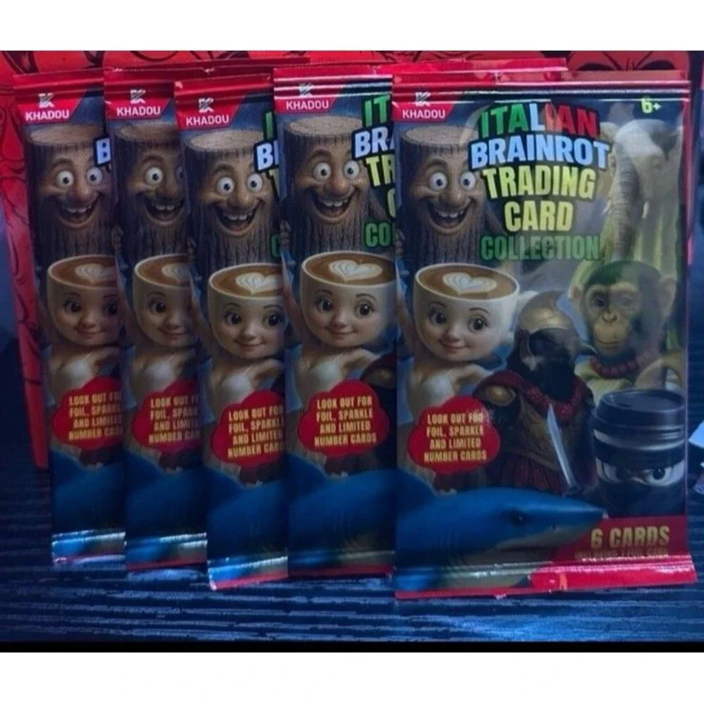Italian Brainrot Trading Card Collection 5 packs